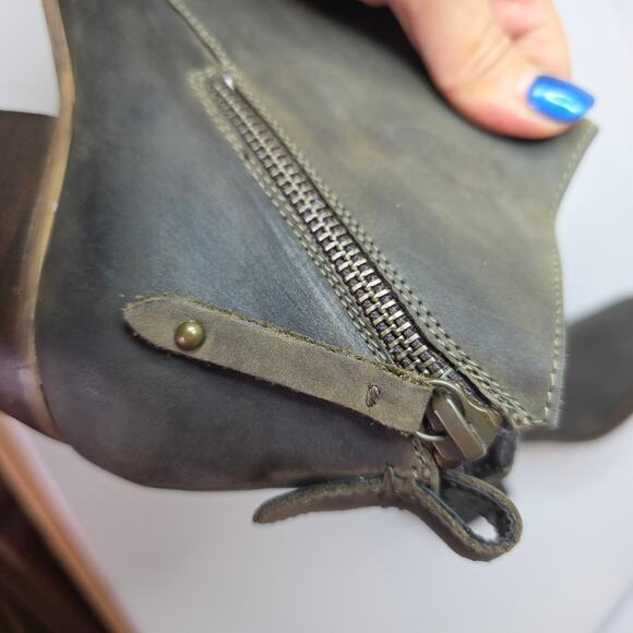 Blondo Waterproof 6.5 Dark Camo Nivada Ankle Boots Distressed look. Leather Fun - Picture 8 of 14